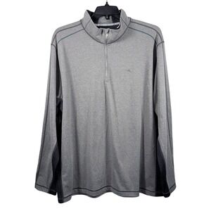 Tommy Bahama Mens XXL IslandZone Rio Valley Half Zip Pullover Black and Gray NWT